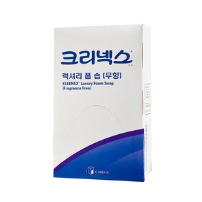 56722 크리넥스 럭셔리폼 솝 1000ml 1개 거품비누리필