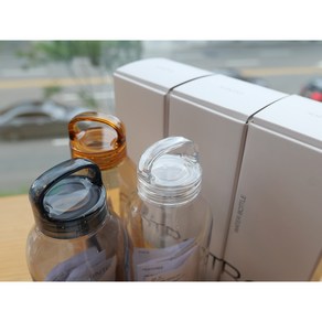 킨토 워터보틀 예쁜 물병 500ml (투명 엠버 스모크 블루 그린), 300ml, 투명