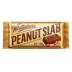 휘태커스 피넛 슬랩 밀크 초콜릿 바 50g 12팩 Whittake's Peanut Slab Milk Chocolate Ba 50g, 12개