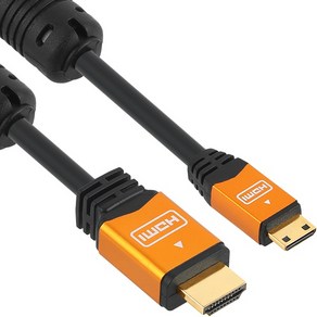 NMC-HMH30Z Mini HDMI 2.0 Gold Metal 케이블 3m, 1개