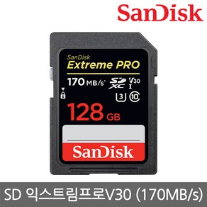 샌디스크 SD익스트림프로 SD카드, 128GB, 9개