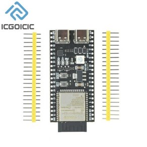 ESP32-S3-DevKitC-1 와이파이 블루투스 호환 사물 인터넷 C타입 개발 보드 코어 보드 ESP32-S3-WROOM-1, 1) N8R2 No welding