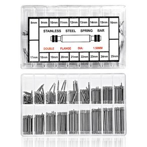 시계 수리 공구 시계줄 교체 도구 25mm 스틸 바 270 스프링 스트랩 밴드 벨트 스테인레스 개/박스 144 8mm 액세서리 금속 360