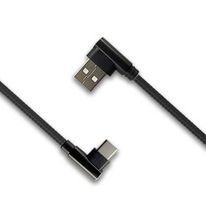 싸드 USB C타입 충전케이블 태블릿 테이블오더 스마트폰 보조배터리 ㄱ자 꺾임 젠더, 1개