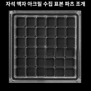 힘찬쇼핑_ 각종 표본이나 소품 등을 보관할 수 있는 자석 액자 아크릴 수집 표본 파츠 조개, 1세트