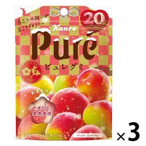 Kano 칸로 Pue 퓨레구미 매실 52g X 3봉세트 일본간식 일본젤리, 3개