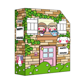 [소워니놀이터] 행복한 우리집 스퀴시북 DIY 만들기 세트, 기본+손코팅지(40장)+양면 테이프+투명 테이프, 1개