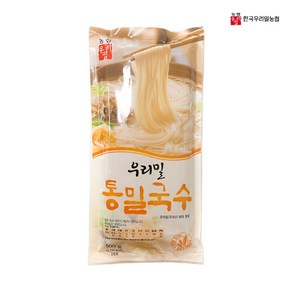 국내산 우리밀 통밀국수 농협, 500g, 5개