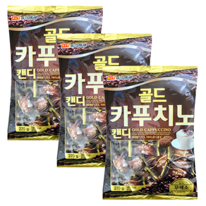 동아제과 골드 카푸치노캔디, 3개, 270g