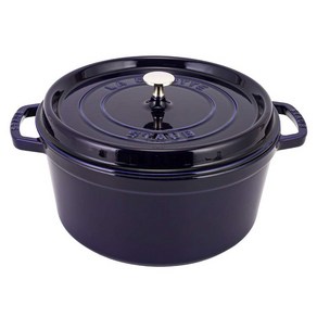 Staub 28cm 1102891 Rund Bate dak blue [] [스토우브] 피코 코콧 라운드 다크 블루