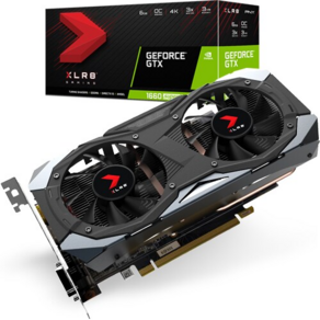 PNY 지포스 GTX 1660 SUPER XLR8 OC D6 6GB 그래픽카드 제이씨현, 1개, 선택하세요