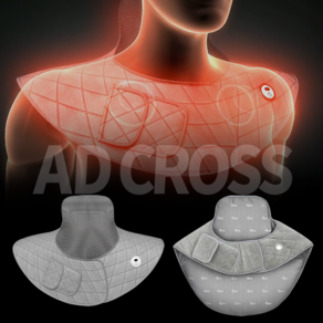 [TV홈쇼핑정품 애드크로스]파비스 따끄니 목 어깨 전용 찜질기 원적외선 복부 허리 찜질팩 물세탁 히팅패드, 그레이