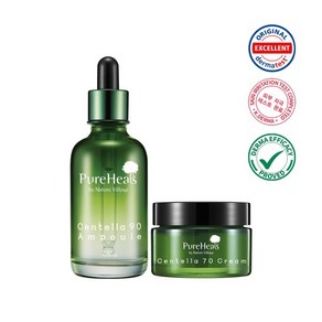 퓨어힐스 센텔라 90 앰플 50ml + 크림 50ml 세트, 1세트