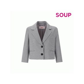 숲 SOUP 크롭 슬리브 싱글 브레스티 재킷 SZ4JK35