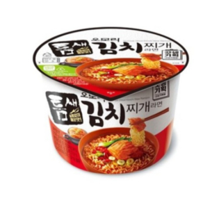 유어스 GS25 틈새 오모리 김치찌개 컵라면 150G, 6개