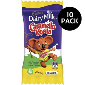 캐드버리 카라멜로 코알라 초콜릿 Cadbuy Caamello Koala, 35g, 10개