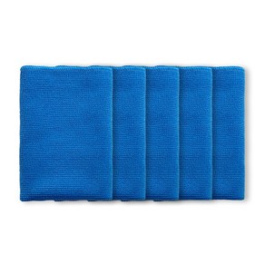 국산 초극세사 고급 경편 2합 걸레 행주, 블루, 5개