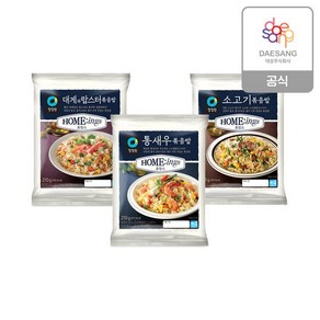 청정원 청정원 호밍스볶음밥210g 3종 택 10개 골라담기, 소고기 5개+통새우 5개, 210g