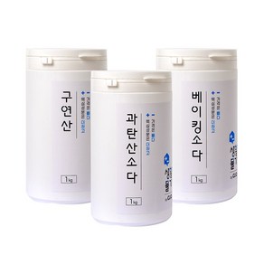 크리오 생활물가 베이킹소다+과탄산소다+구연산 1kgx3개 세트