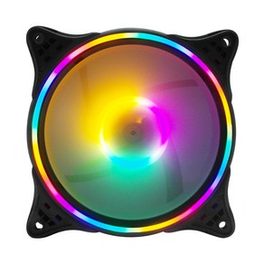 RGB LED 120MM 데스크탑 쿨러 PC VGA카드 쿨러 교체용, 1개