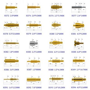 포고핀 테스트 커넥터 프로브 용수철 배터리 고전류 프로브 포고핀 탄성 접촉 핀 전류 포고 핀 커넥터 용수철 부하 충전 골무 1A 3A 5A 10A 이상 1 개, H393, 1개