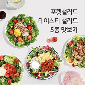 간편한 밀키트 테이스티 샐러드 5종 맛보기, 1개, 245g