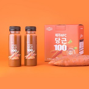 가열 없이 물 타지 않고 만든 NFC 제주 구좌 당근 주스 (냉동) 착즙 주스 당근즙 건강즙, 12개, 180ml