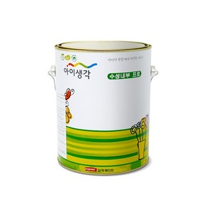 아이생각 친환경 페인트 내부 벽면 베란다 백색무광 4L, 파우더리화이트(0502-Y50R), 1개