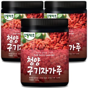 국내 청양 구기자 가루 300g 구기자차 구기자분말, 3개