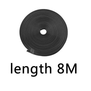 8M 타이어 허브 보호 범퍼 스트립 자동차 컬러 휠 림 보호대 장식 관리 커버, 없음