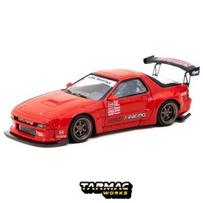 타막웍스 1/64 Pandem 마쯔다 RX-7 FC3S 레드 - ROAD64