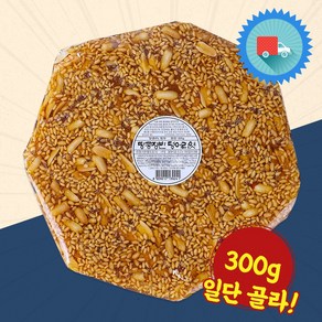 서해안민속식품 땅콩쟁반 덩어리엿 300g X 4 전통 엿 사탕 간식 과자, 4개