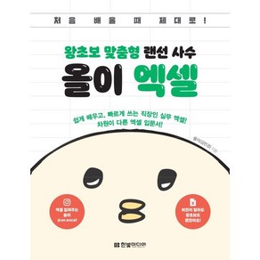 왕초보 맞춤형 랜선 사수 올이 엑셀:쉽게 배우고 빠르게 쓰는 직장인 실무 엑셀! 차원이 다른 엑셀 입문서!, 한빛미디어, 올이(김민경) 저