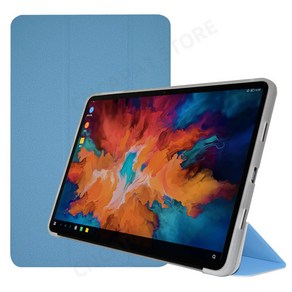 Teclast T60 케이스 12인치 태블릿 PC용 삼중 접이식 스탠드 커버, Blue, Teclast T60 12 inch, [02] Blue