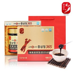 한삼수 고려6년근 홍삼정365 240g x 2병 식약처 식약청 인정 인증 해썹 haccp 100% 국내산 농축액 면역력 증진 피로 혈액 흐름 개선 기억력 항산화 15가지 부원료, 240gx2병, 2개