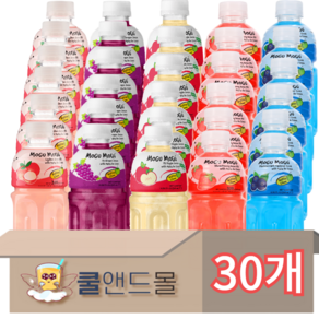 [쿨앤드몰] 모구모구 5종혼합 리치6 포도6 사과6 딸기6 블랙커런트6, 30개, 320ml