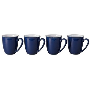 Denby 덴비 머그컵 Elements Mug Set Dark Blue 4p