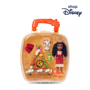 [Disney's] 디즈니 스토어 모아나 베이비돌 인형 가방 피규어 세트 Disney's Once Upon a Stoy Mini Doll Playset, 1개