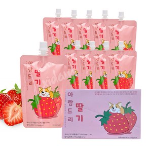 아람드리 친환경 딸기 주스 (138ml*10입), 10개, 138ml