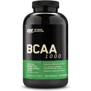 OPTIMUM NUTRITION 옵티멈 뉴트리션 BCAA Instantized Capsules 1000mg 400정, 1개, 1