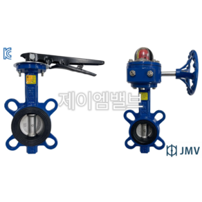 제이엠밸브 JMV 다표준 버터플라이 밸브 레버 50A~200A 5K 10K 16K PN10 PN16 150LB, 1개