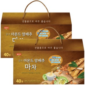 광야 아몬드 양배추 마차 40티, 1kg, 40개입, 2개