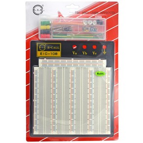 E-CALL EIC-108J 브레드보드 빵판 (점퍼와이어 포함) Breadboard