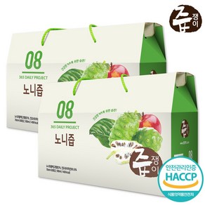 즙쟁이 노니즙 2박스 60포, 2개, 2.1L