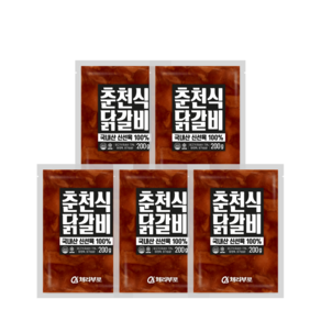 *초특가로 즐기는 춘천식 닭갈비 200g*, 5개