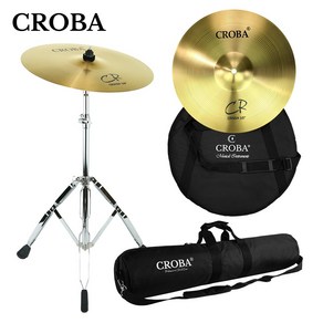 크로바 41cm(16인치) CR2B 심벌 풀세트 가방 포함 장구 난타 고고장구용, CCS-02(업그레이드), 1개