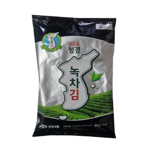 지도표 성경김 녹차 전장김 대, 60g, 4개