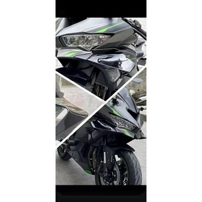 가와사키 호환 ZX-4R ZX4R ZX4RR 튜닝 바디 사이드 윈드 블레이드 윈드윙 윙렛 스포일러, 카본무늬