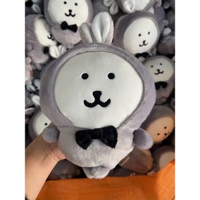 농담곰 그레이 토끼 인형 토라진 백곰 Joke 베어 토끼 변장 큐티 피규어, 25cm, 1개