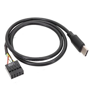 고속 USB 9Pin to Type C 어댑터 전송용 차폐 USB 케이블 타입 C 커넥터 케이블 컴퓨터용 USB 케이블, 한개옵션0, 1개